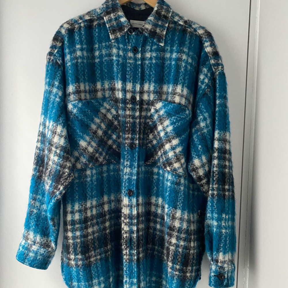 FAITH CONNEXION TWEED OVERSHIRT (Medium)
